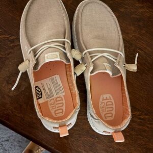 Hey Dude Beige Lightweight Casual Shoes